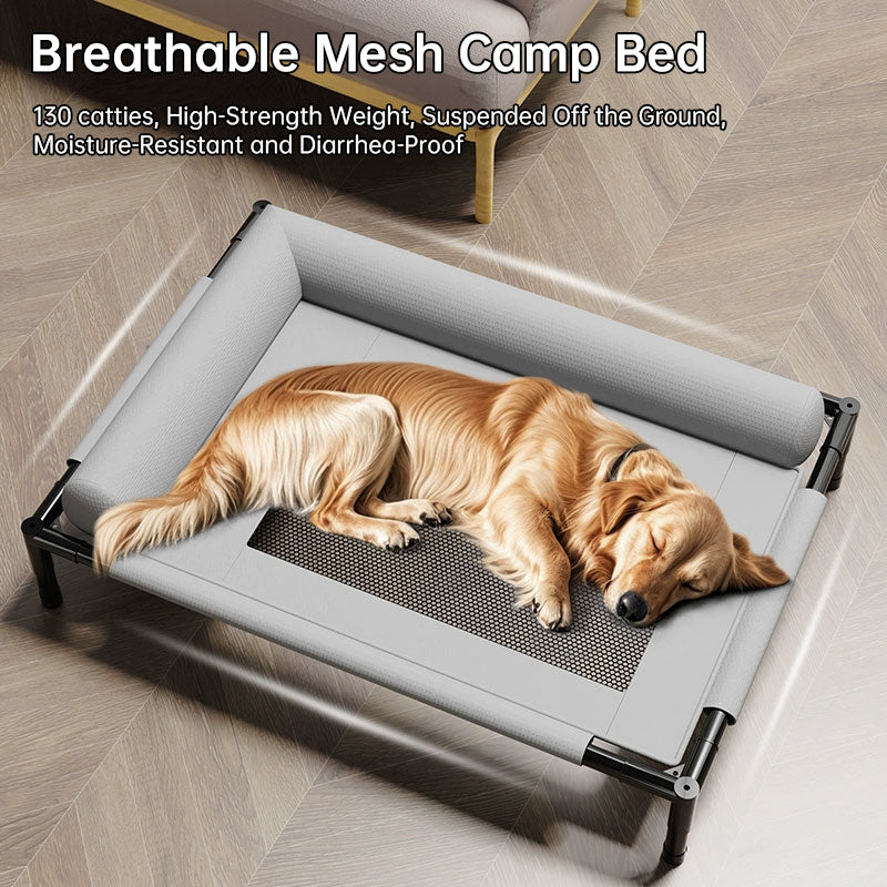 Lits surélevés pour Chien en Maille (Aéré avec Coussin),