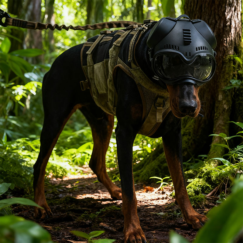 Casque tactique K9 pour chien – Entraînement, chasse &amp; accessoires de tournage