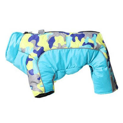 Veste Chaude pour Chien d'Hiver Coupe-Vent, Manteau Réfléchissant avec Anneau,