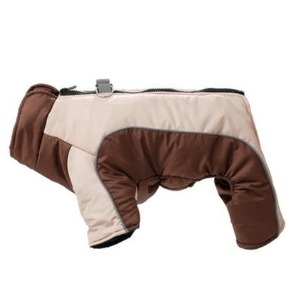 Veste Chaude pour Chien d'Hiver Coupe-Vent, Manteau Réfléchissant avec Anneau,