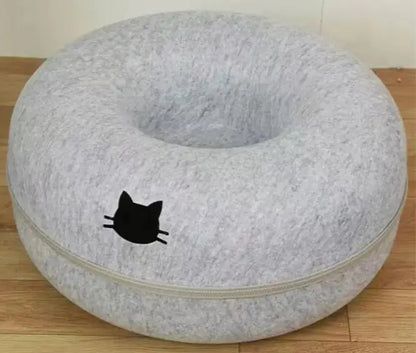 Tunnel rond et confortable pour chat