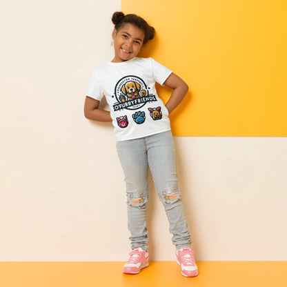 T-shirt col rond pour enfants à imprimé intégral