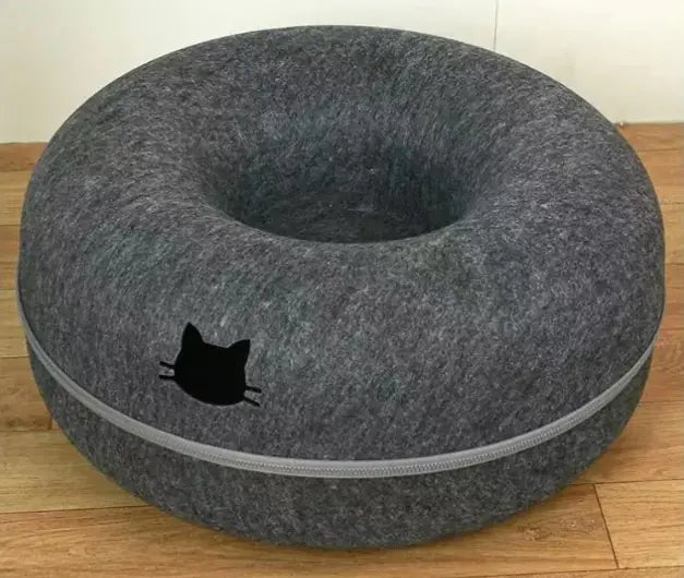 Tunnel rond et confortable pour chat