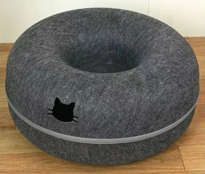Tunnel rond et confortable pour chat